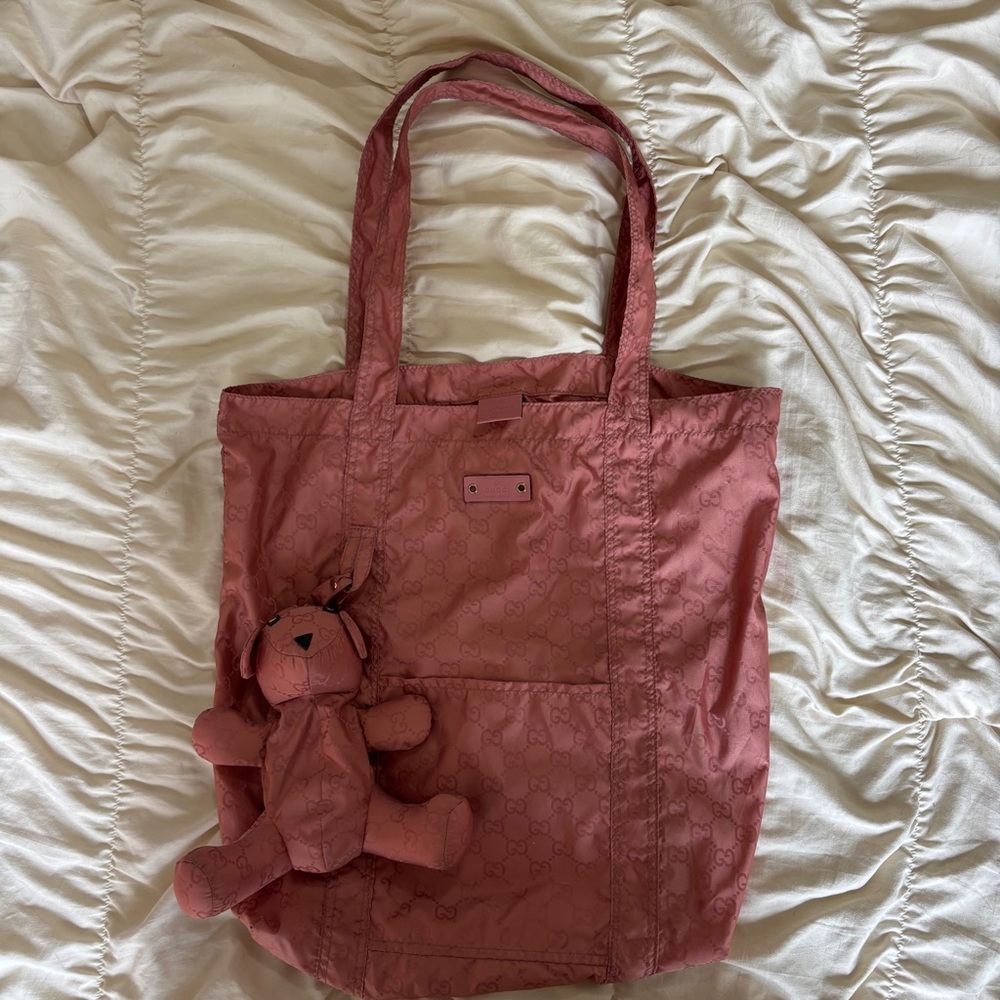 VINTAGE GUCCI NYLON TOTE BAG